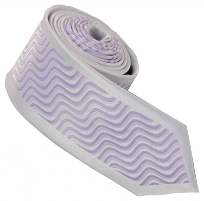 40026-31 Sv.fialová kravata ROMANTICA.