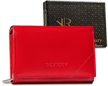 Kožená kompaktná dámska peňaženka — Rovicky R-RD-38-GCL Red skl.