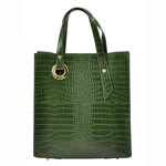 Zelená dámska kožená kabelka Luka 19-15 COCO