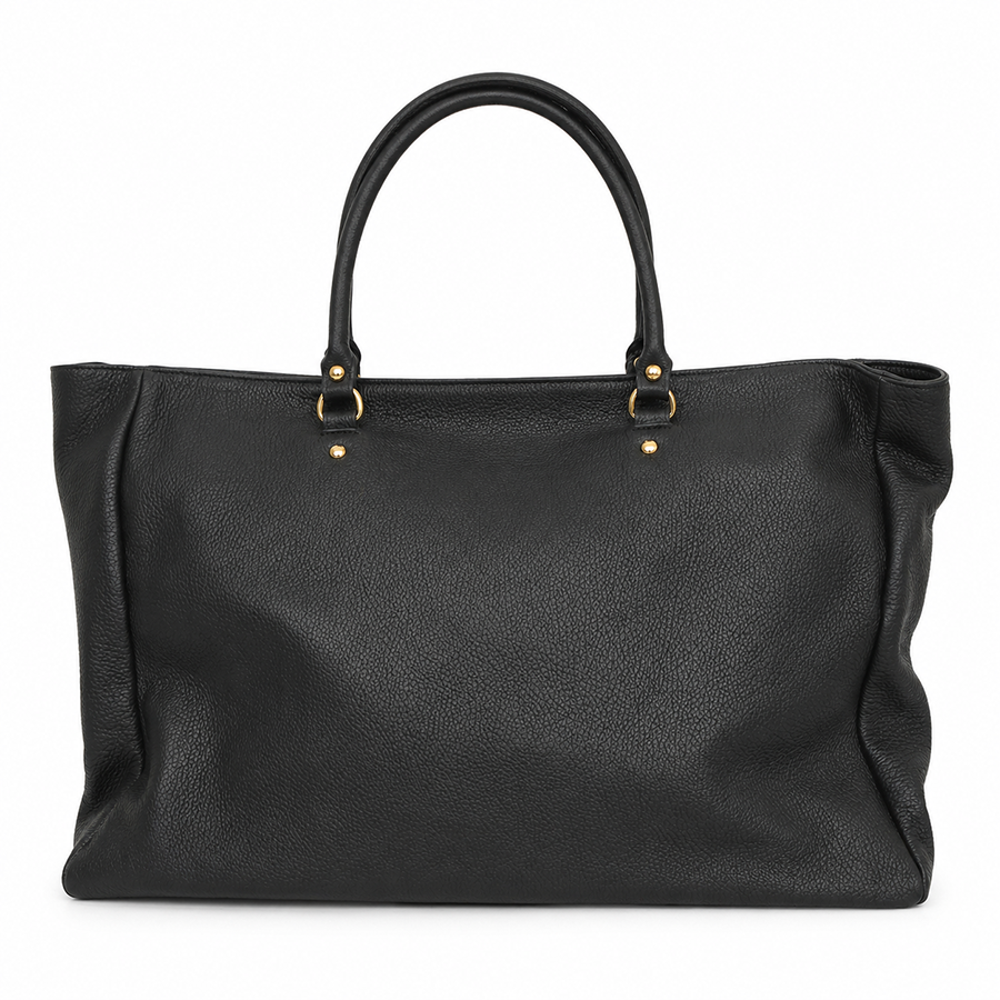 Veľká kožená shopper kabelka Luka 25-178 skl., Vyberte variant čierna