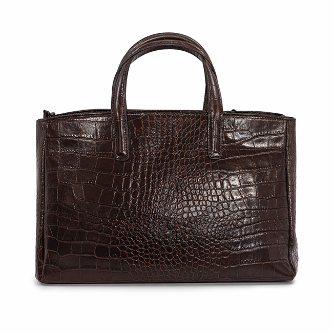 Luxusná kožená kabelka Pierre Cardin FRZ 1311 Cocco tmavohnedá, Vyberte variant hnedá