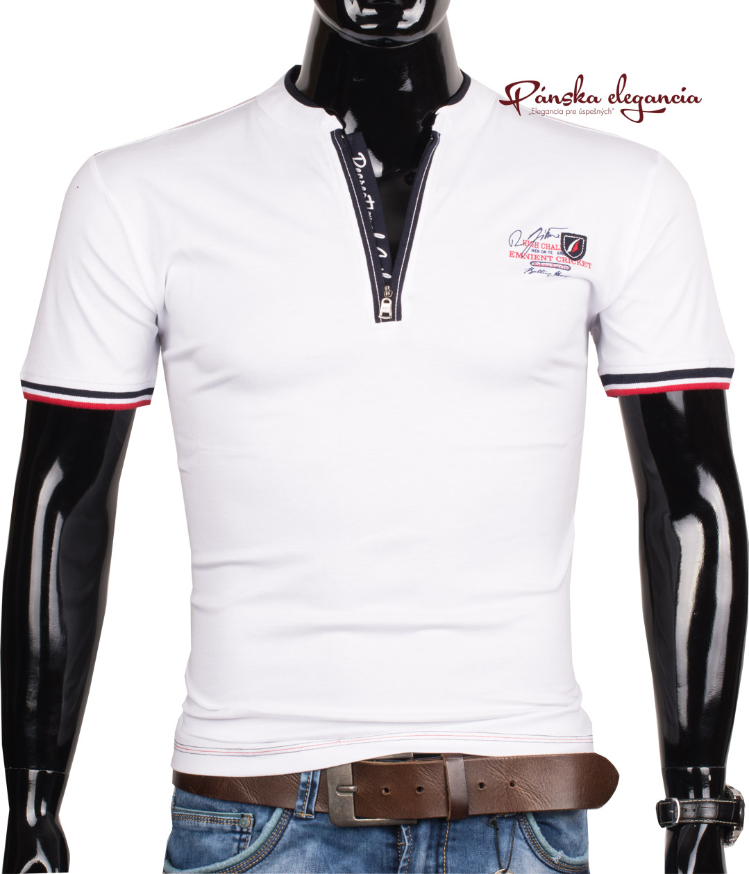 Pánske tričko so zipsom ANTRACID 2116 Pánske tričko so zipsom ANTRACID 2116