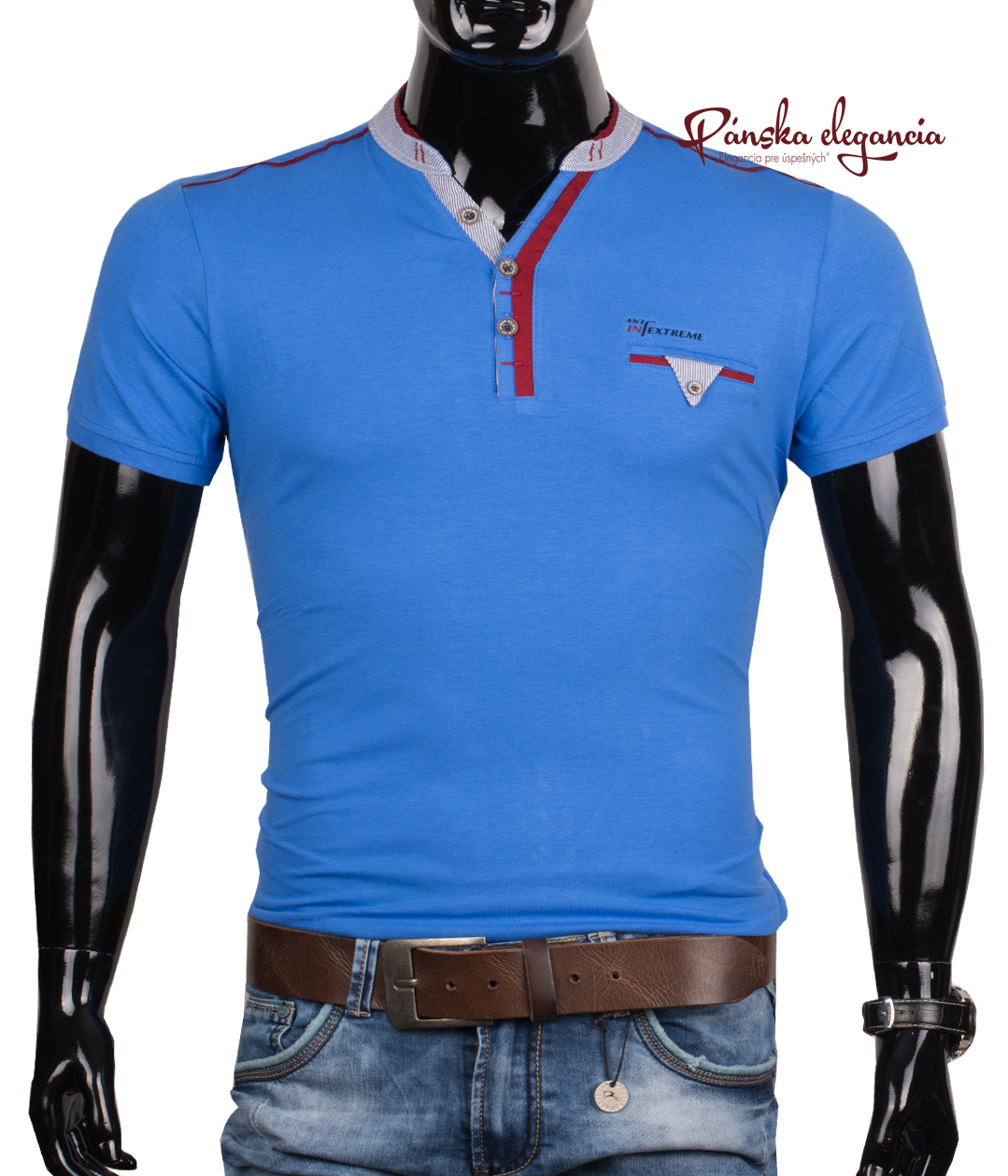 Pánske tričko so zipsom ANTRACID 2116 Pánske tričko so zipsom ANTRACID 2116