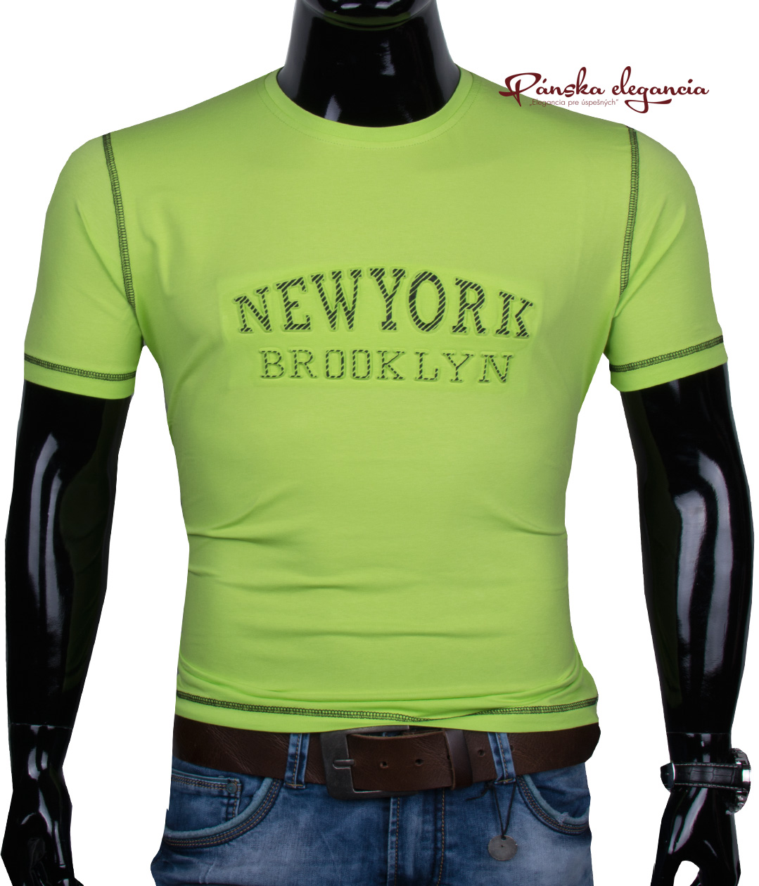 E-shop 11444-6 Sv. zelené pánske tričko.