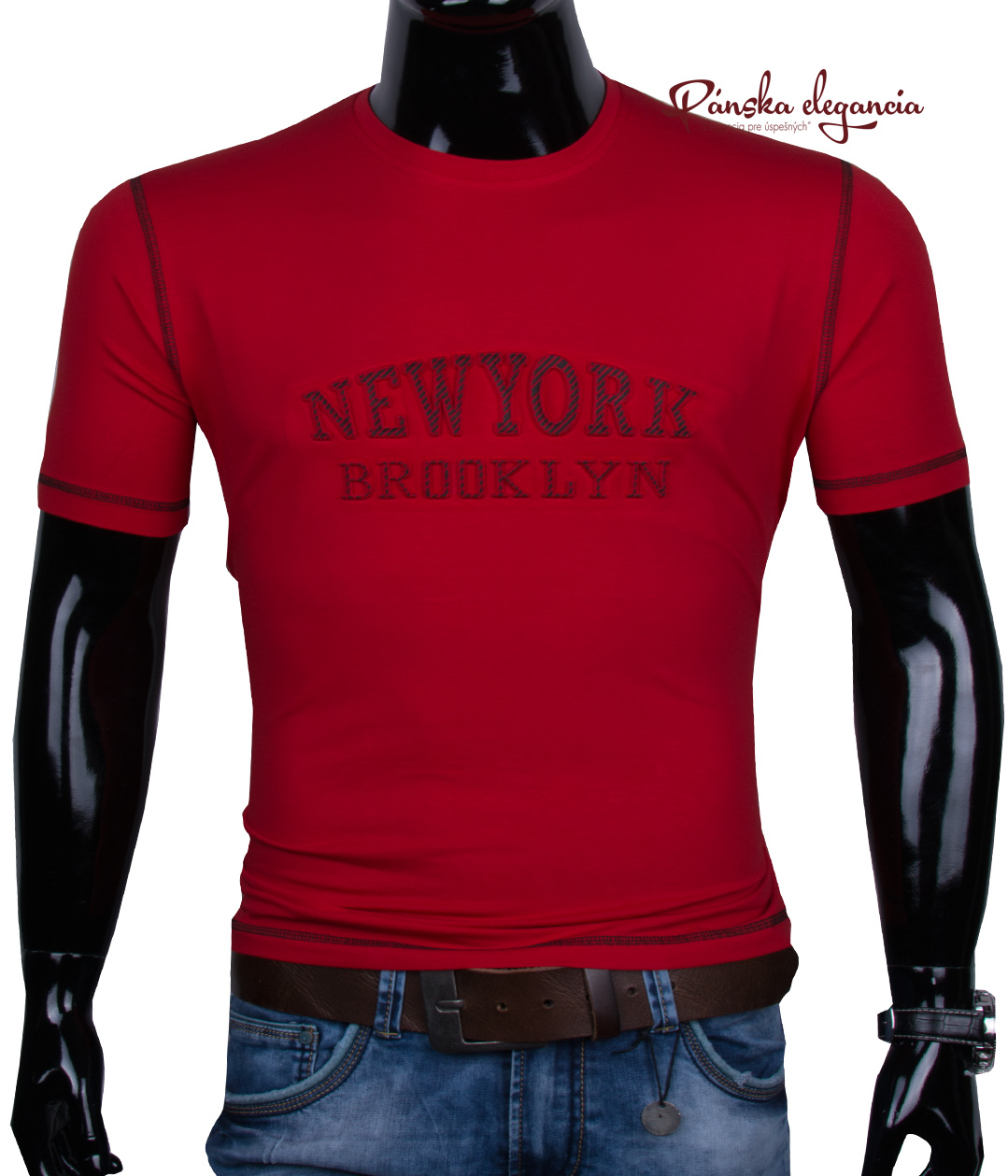 E-shop 11444-7 Červené pánske tričko.