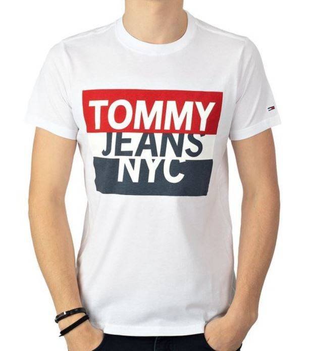 E-shop Pánske biele tričko TOMMY HILFIGER