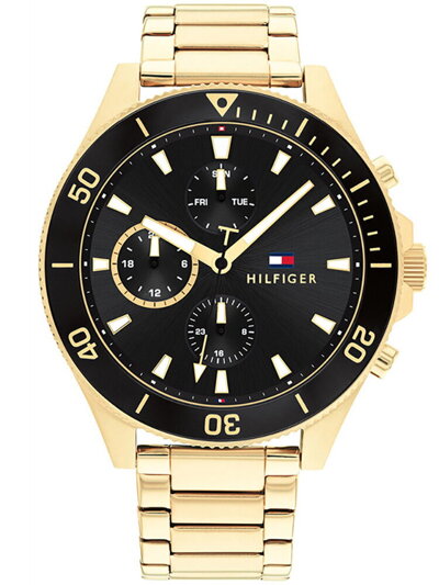 Zlaté pánske hodinky Tommy Hilfiger
