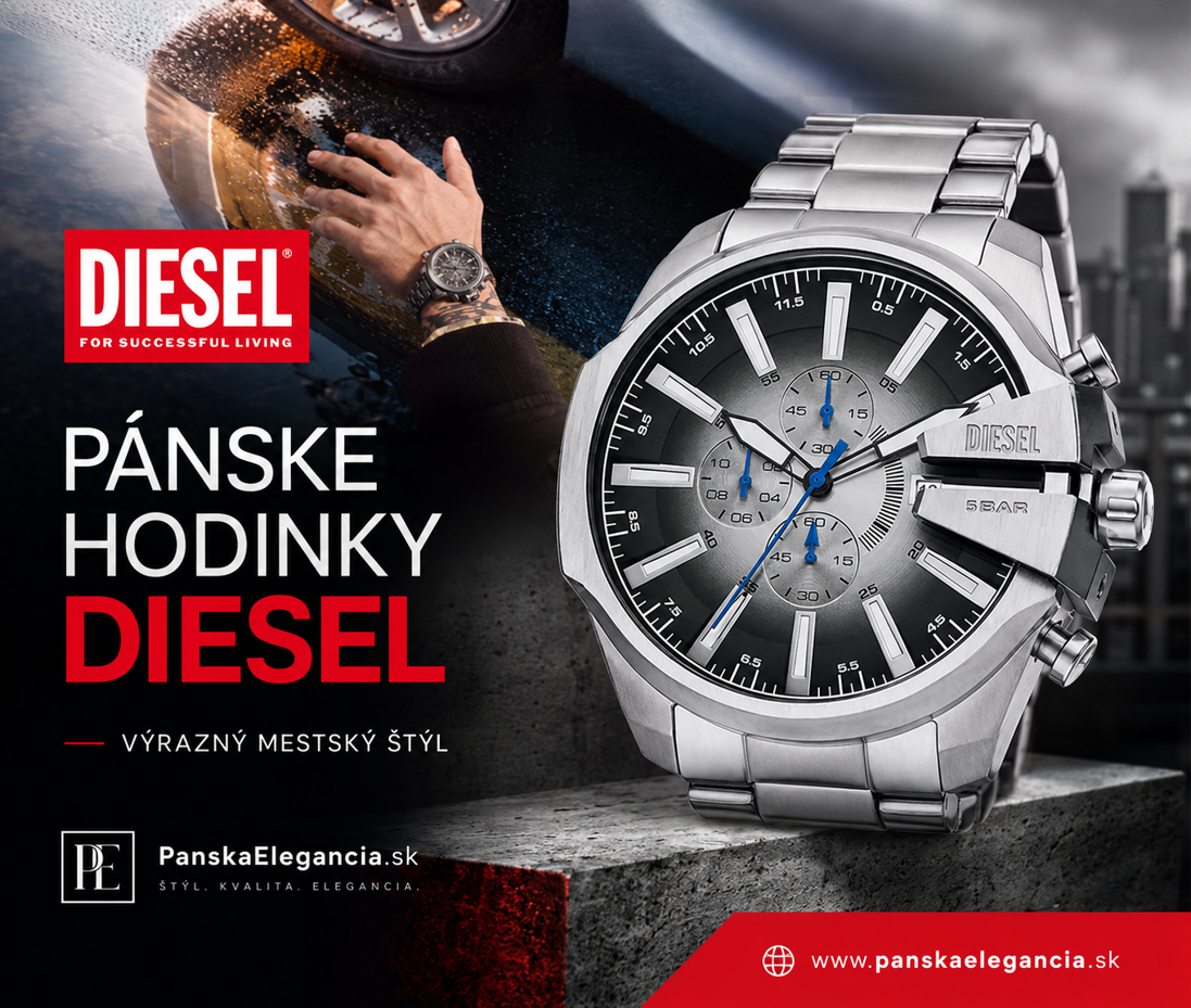 Pánske hodinky Diesel: odvážny dizajn pre mužov, ktorí sa neboja vyniknúť