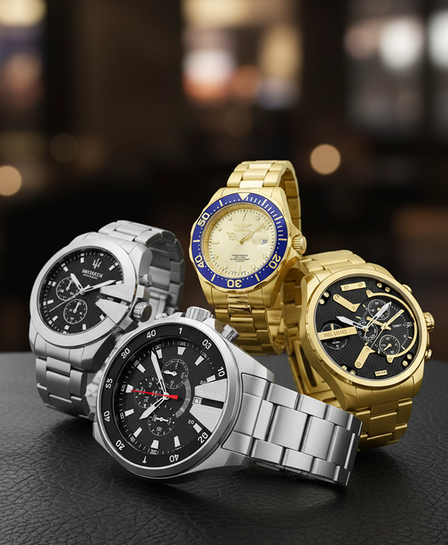 Pánske hodinky Maserati, Diesel a Invicta