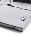 Šedá košeľa na manžetový gombík v SLIM STRIHU - SalzburgGrayluxSLIM 