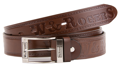 Hnedý kožený opasok ROGERS