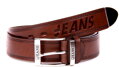 Hnedý pánsky opasok JEANS.
