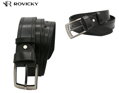 Široký pánsky kožený opasok - Rovicky R-PI-02-95-4998 BLAC skl.
