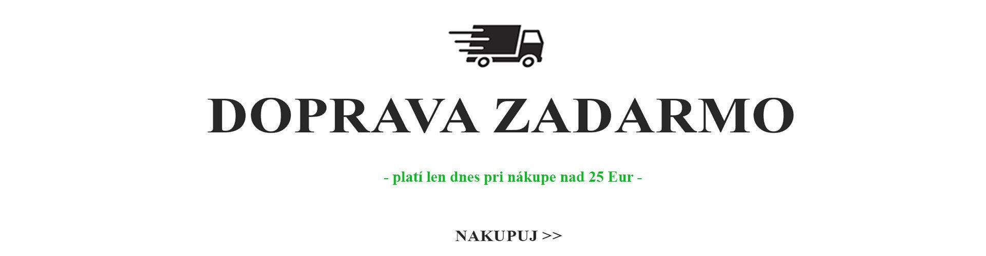 Poštovné zadarmo