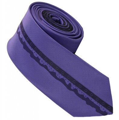 40026-20 Fialová kravata ROMENDIK.