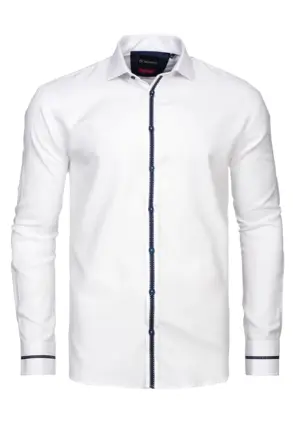 Kvalitná biela pánska košeľa v klasickom strihu - WarsawCLASSIC