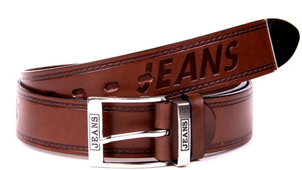 Hnedý pánsky opasok JEANS.