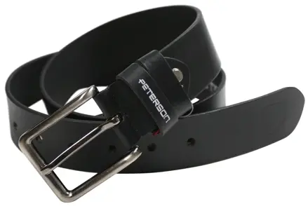 Čierny pánsky kožený opasok s klasickou prackou Čierny pánsky kožený opasok s klasickou prackou