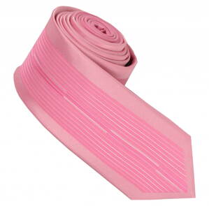 30025-29 Ružová kravata ROMANTICA.