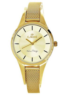 Dámske hodinky v zlatej farbe Gino Rossi 8154B-4D1,skl.6N