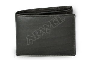 Černá kožená mini-peněženka