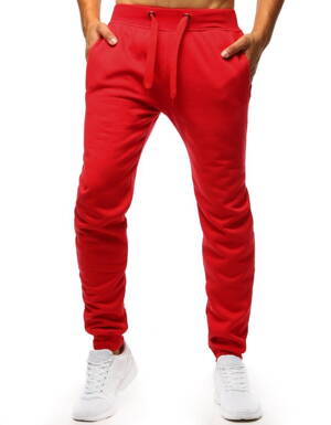 Červené pánske teplákové nohavice UX2711 skl.30