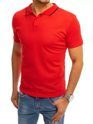 Pánske POLO tričko v červenom prevedení.