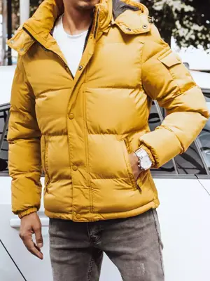 Pekná zimná bunda žltej farby skl.22
