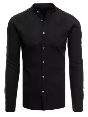 Čierna bavlnená košeľa