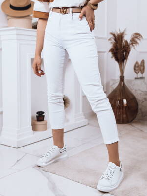 Dámske biele džínsy