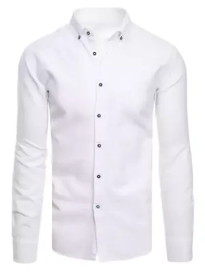 Biela bavlnená košeľa pre pánov