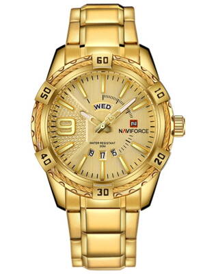 Pánske hodinky NAVIFORCE - NF9117 (zn059d) - gold skl.