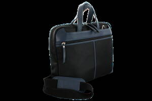 Černo-modrá business taška na notebook 212-8983-60/97