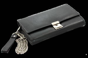 Kožená číšnická peněženka s řetízkem 515-7401A-60