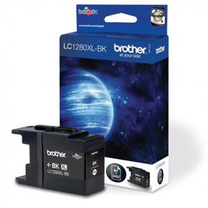 Brother originál ink LC-1280XLBK, black, 2400str., high capacity, Brother MFC-J6910DW, čierna