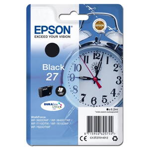 Epson originál ink C13T27014012, 27, black, 6,2ml, Epson WF-3620, 3640, 7110, 7610, 7620, čierna