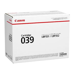 Canon originál toner CRG 039, black, 11000str., 0287C001, Canon imageCLASS LBP351dn,352dn,i-SENSYS LBP351x,352x, O