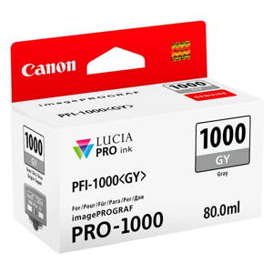 Canon originál ink 0552C001, grey, 1465str., 80ml, PFI-1000GY, Canon imagePROGRAF PRO-1000, šedá
