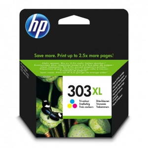 HP originál ink T6N03AE, HP 303XL, color, 415str., high capacity, HP ENVY Photo 6230, 7130, 7134, 7830, farebná