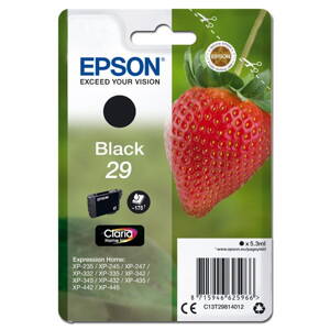 Epson originál ink C13T29814012, T29, black, 5,3ml, Epson Expression Home XP-235,XP-332,XP-335,XP-432,XP-435, čierna