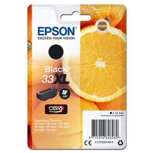 Epson originál ink C13T33514012, T33XL, black, 12,2ml, Epson Expression Home a Premium XP-530,630,635,830, čierna