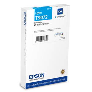Epson originál ink C13T907240, T9072, XXL, cyan, 69ml, Epson WorkForce Pro WF-6090DW, azurová