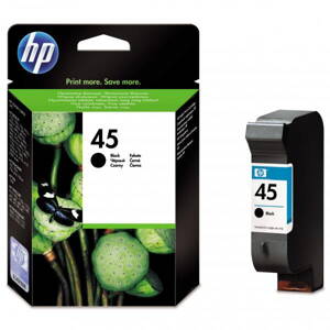 HP originál ink 51645AE, HP 45, black, 930str., 42ml, HP DeskJet 850, 970Cxi, 1100, 1200, 1600, 6122, 6127, čierna