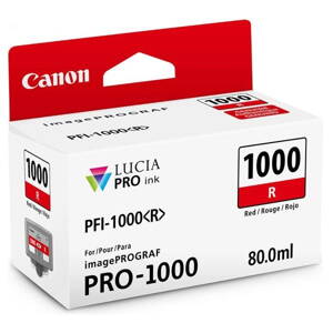 Canon originál ink 0554C001, red, 5355str., 80ml, PFI-1000R, Canon imagePROGRAF PRO-1000, červená