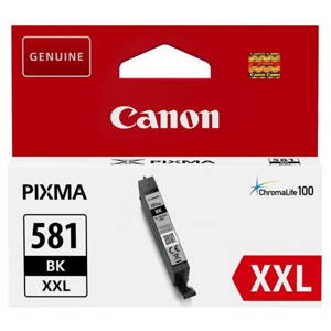 Canon originál ink CLI-581BK XXL, black, 11.7ml, 1998C001, very high capacity, Canon PIXMA TR7550, TR8550, TS6150, TS8150, TS9150, čierna