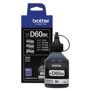 Brother originál ink BTD60BK, black, 6500str., 108ml, Brother DCP T310, DCP T510W, DCP T710W, čierna