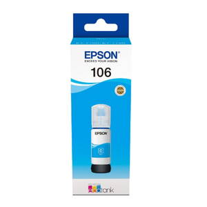 Epson originál ink C13T00R240, 106, cyan, 70ml, Epson EcoTank ET-7700, ET-7750 Express Premium ET-7750, azurová
