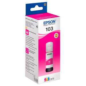 Epson originál ink C13T00S34A, 103, magenta, 65ml, Epson EcoTank L3151, L3150, L3111, L3110, purpurová