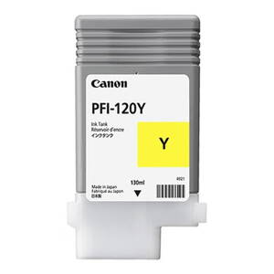 Canon originál ink PFI120Y, yellow, 130ml, 2888C001, Canon TM-200, 205, 300, 305, žltá
