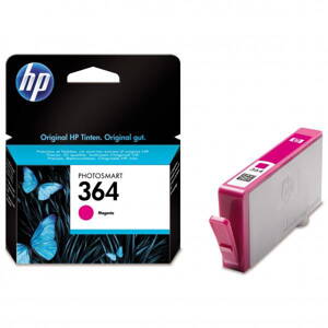 HP originál ink CB319EE, HP 364, magenta, blister, 300str., HP Photosmart B8550, C5380, D5460, purpurová